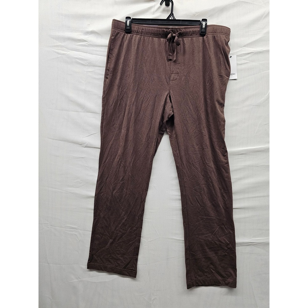 Goodfellow & Co Mens Knit Lounge Pants Brown Cotton Blend Relaxed Size XL